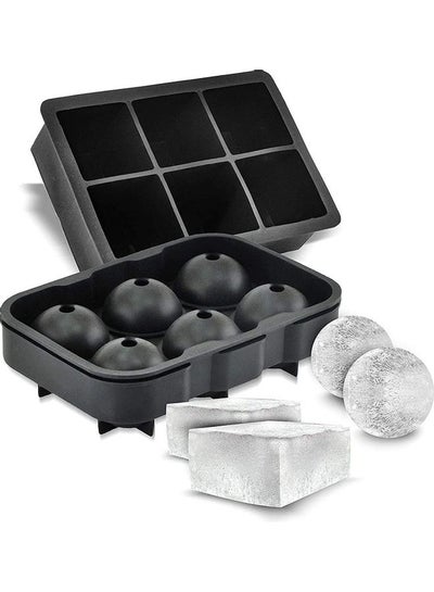 Buy Set Of 2 Ice Ball Maker B122 Black in Saudi Arabia