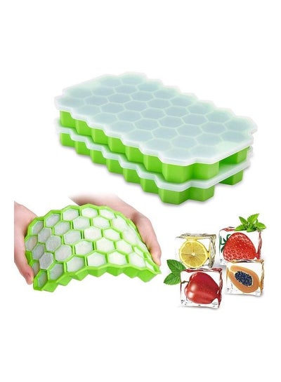 Buy Flexible Silicone Ice Cube With Removable Lid B119 Multicolour in Egypt