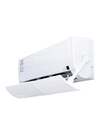 Buy Adjustable Air Conditioner Wind Deflector Anti Direct Blowing Baffle J46 White in Saudi Arabia