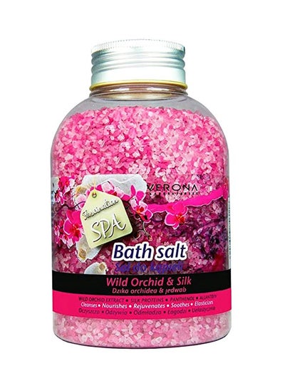 Buy Wild Orchid And Silk Bath Salt Pink 600grams in UAE