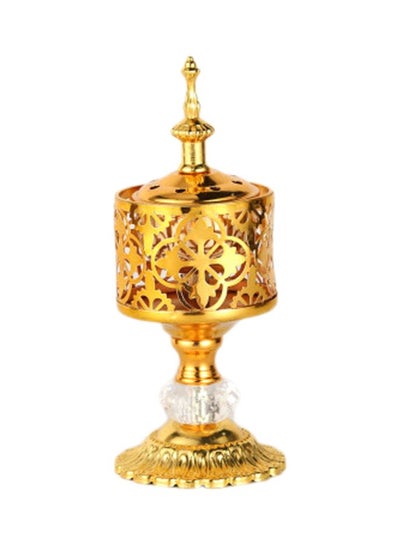 Buy Incense Holder Gold 12x8cm in Saudi Arabia