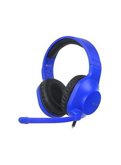 Buy Sades Spirits Wired Gaming Headset Over-Ear Headphones With Mic Volume Control, Noise Canceling For PC, MAC, PS4, Xbox SA-721-Blue in UAE