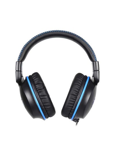 Buy Gaming Headset - FPOWER - Stereo Headsets Compatible With Computer Mobile Device, Noise Cancelling Mic Over-Ear Headsphone AS-717 Blue/Black in Saudi Arabia