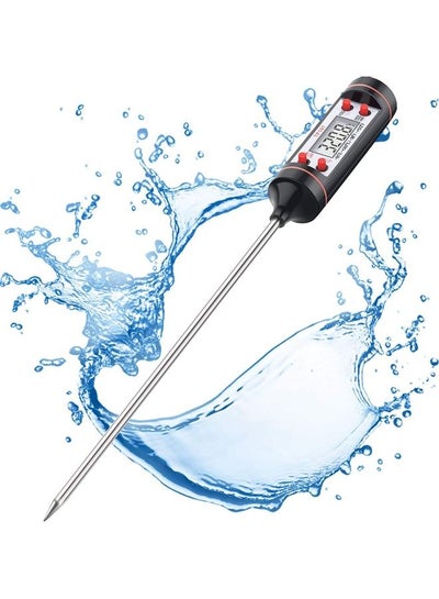 Buy Digital Instant Reading Cooking Thermometer Black/Silver in Egypt