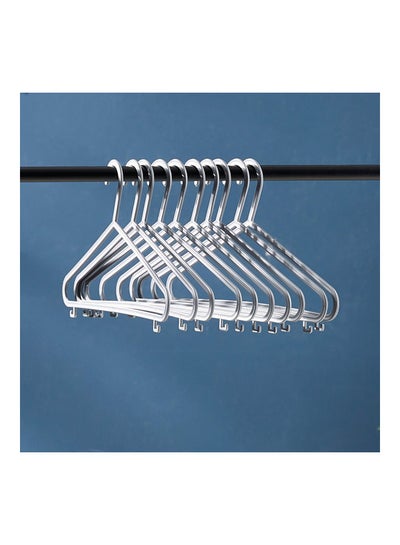 Buy 10-Piece Spectra Zarra Hanger Set Silver in UAE