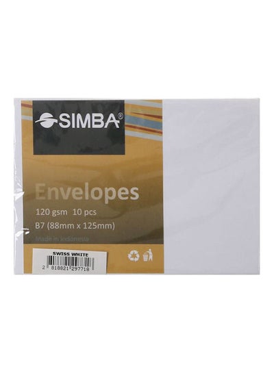 اشتري 10 Pcs Envelope 8.8×12.5 cm 120 gsm B7 في مصر