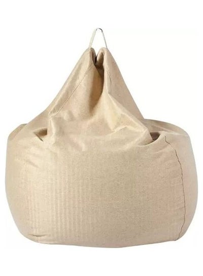 Buy Fabric Bean Bag Beige 80×80×100cm in Saudi Arabia