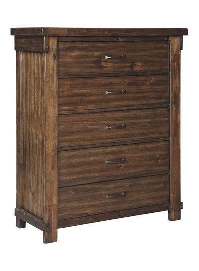 Buy Lakeleigh Chest Dresser Brown 43x53x18inch in Saudi Arabia