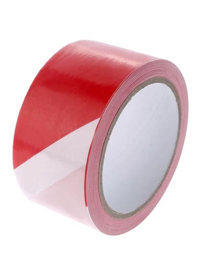 Buy Warning Tape Red/White 100x0.05meter in Saudi Arabia