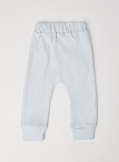 Buy Casual Plain Bottom Pyjama Ocean Blue in Saudi Arabia