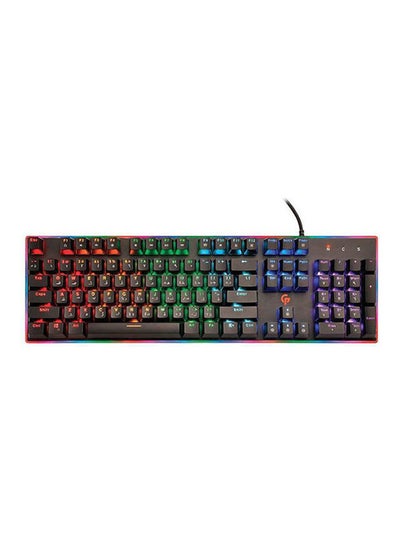 اشتري Porodo PDX210-BK Mechanical Gaming Keyboard ( English / Arabic ) Black في السعودية