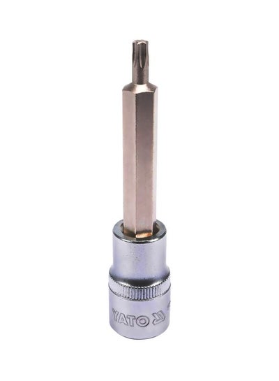 Buy Socket Bit 1/2-Inch Torx T27 L=100mm YT-04322 Silver 0.5inch in UAE