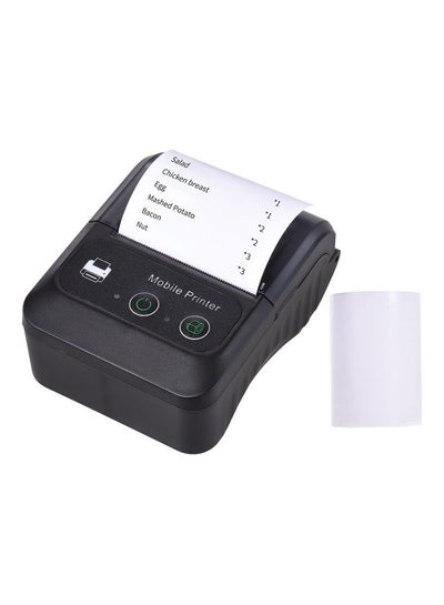 Buy Portable Thermal Receipt Printer Black in UAE