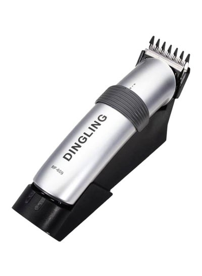 Buy Professional Electric Hair Clipper With Blades Silver/Black 21.21x21.01x7.39cm in UAE