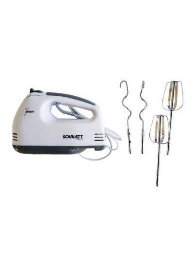 Buy 7-Speed Electric Super Hand Mixer 260.0 W HE-133 White/Silver/Grey in UAE