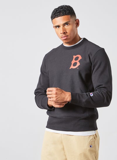 Buy Boston MLB Reverse Weave Sweatshirt Black in UAE