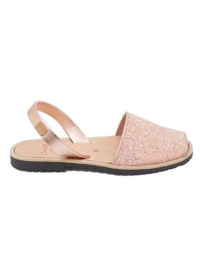 Buy Madona Glitter Sling Back Casual Sandals Pink(C8Salmon) in UAE