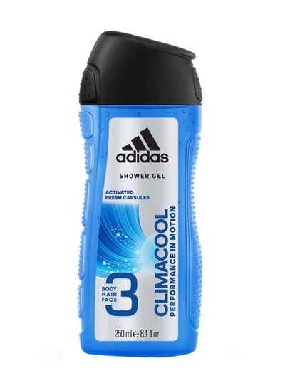 Buy Climacool 3-In-1 Body Hair And Face Shower Gel 250ml in UAE