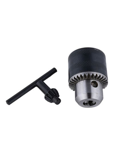 Buy Drill Chuck With Key Black/Silver 13mm in UAE