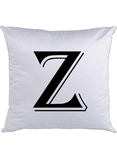 اشتري Z Printed Cushion White/Black 40x40سم في الامارات