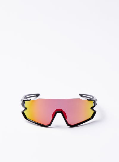 Buy Cycling Scooter Sunglasses - Athletiq Club Jebel Jais - Black Frame With Red Fire Multilayer Lens in Saudi Arabia