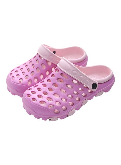 Buy Multi Holes Anti-skid Outdoor Beach Slippers Sandals Pink in Saudi Arabia