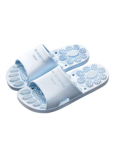 Buy Anti-skid Massage Summer Slippers Light Blue in Saudi Arabia