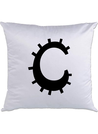 اشتري C Printed Cushion White/Black 40x40سم في الامارات