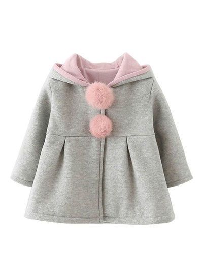 Buy Spring Autumn Jacket Outerwear Grey in UAE