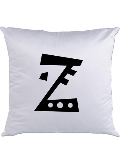 اشتري Z Printed Cushion White/Black 40x40سم في الامارات