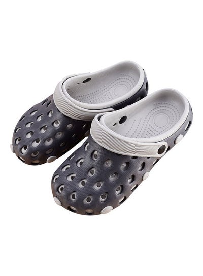 Buy Summer Casual Closed Toe Multi Holes Anti-skid Sandals Dark Grey/Light Grey in Saudi Arabia