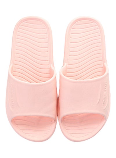 Buy Women Waterproof Anti-slip Lightweight Shower Slippers Pink in Saudi Arabia