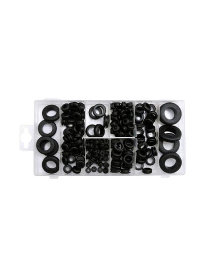 Buy 180-Piece Rubber Ring Grommets Hand Tool Set Black in UAE