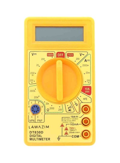 Buy Digital Multimeter Yellow/Red/Grey in Saudi Arabia