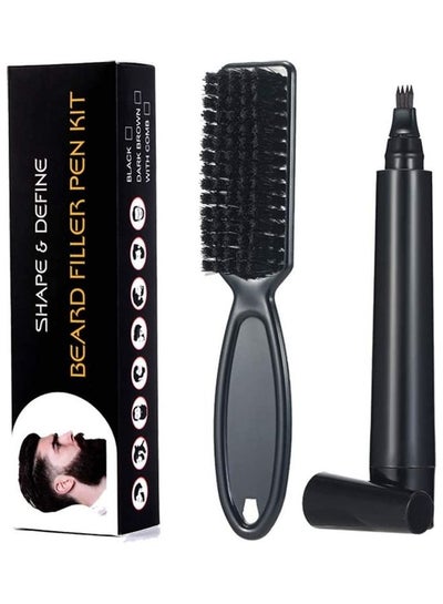 Buy Beard Filler Pen Kit Black in UAE