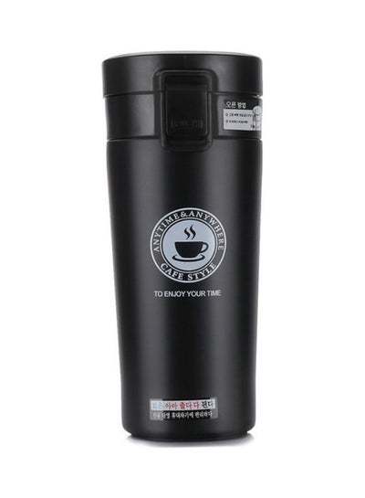 Buy Double Wall Stainless Steel Vacuum Flask Black in Saudi Arabia