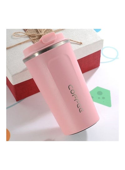  12 oz Insulated Coffee Mug with Lid, Stainless Steel, Double  Wall Vacuum Insulated Travel Mug Coffee Cup with Handle, Stainless  Steel/Silver (803-019) : Home & Kitchen