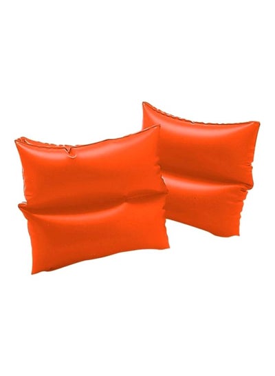 Buy Inflatable Floating Arm Band, Pack Of 2 - Orange 19x19cm in Saudi Arabia