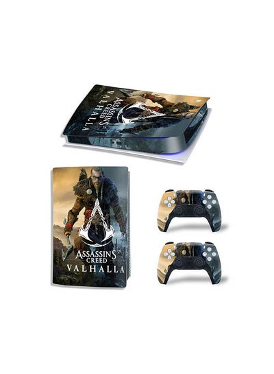 Buy Console And Controller Sticker Set For PlayStation 5 Digital Version Valhalla in UAE