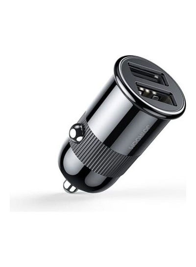 Buy 3.1A Mini Dual-Port Fast Car Charger With Micro USB Cable Black in Egypt