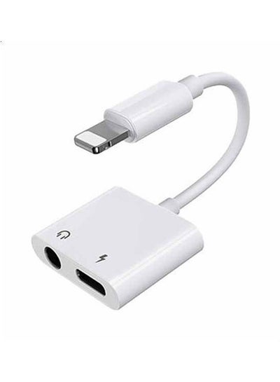 Buy Ben Series Lightning Audio and Charging Cable White in Egypt