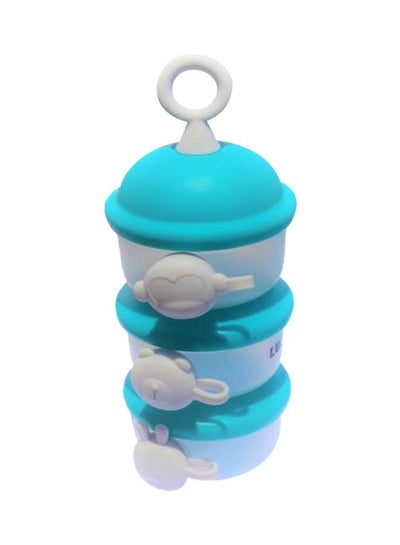 Buy 3-Layer Portable Leak Proof Baby Milk Powder Container With Individual Lid in Saudi Arabia