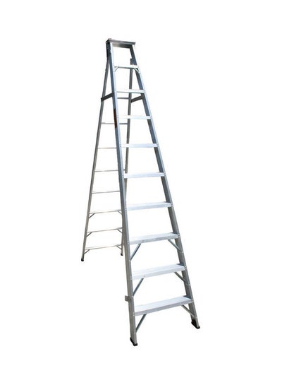 Buy Aluminium Two-In-One Ladder Silver 271x15x60.5cm in UAE