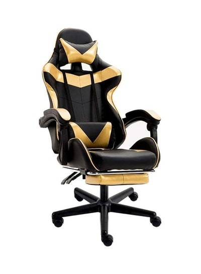 Buy Ergonomically Designed Super Comfort High Back Gaming Chair With Headrest Pillow, Lumbar Cushion And Retractable Footrest in UAE