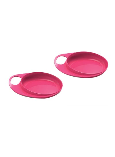 Buy 2-Piece Smart Dish Set - Pink in Saudi Arabia