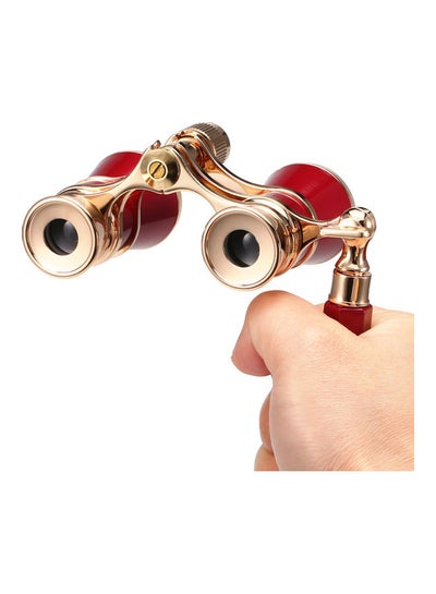 Buy Retro Metal Body Portable Theater Binoculars with Soft Pouch and Cleaning Cloth in UAE