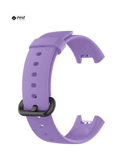 Buy Soft Silicone Replacement Strap Band For Xiaomi Mi 35mm Watch Purple/Black in Saudi Arabia
