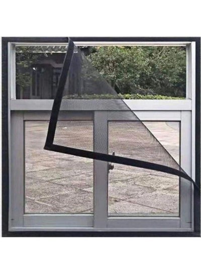 Buy Invisible Anti-Mosquito Removable Window Screen Net Black in UAE