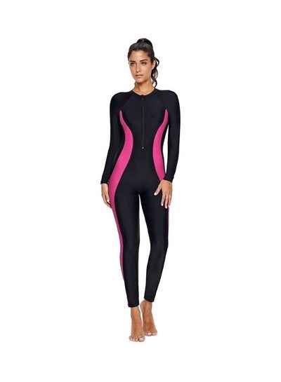 Buy One Piece Rash Guard Zip Sun Protection L in Saudi Arabia