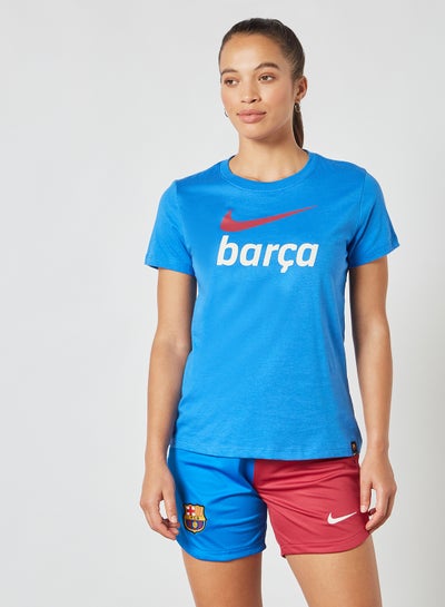 Buy F.C Barcelona Swoosh Club T-Shirt Blue in UAE